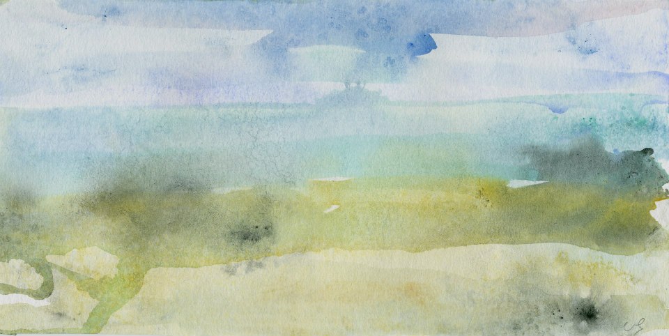 aquarelle sable  14/28 cm