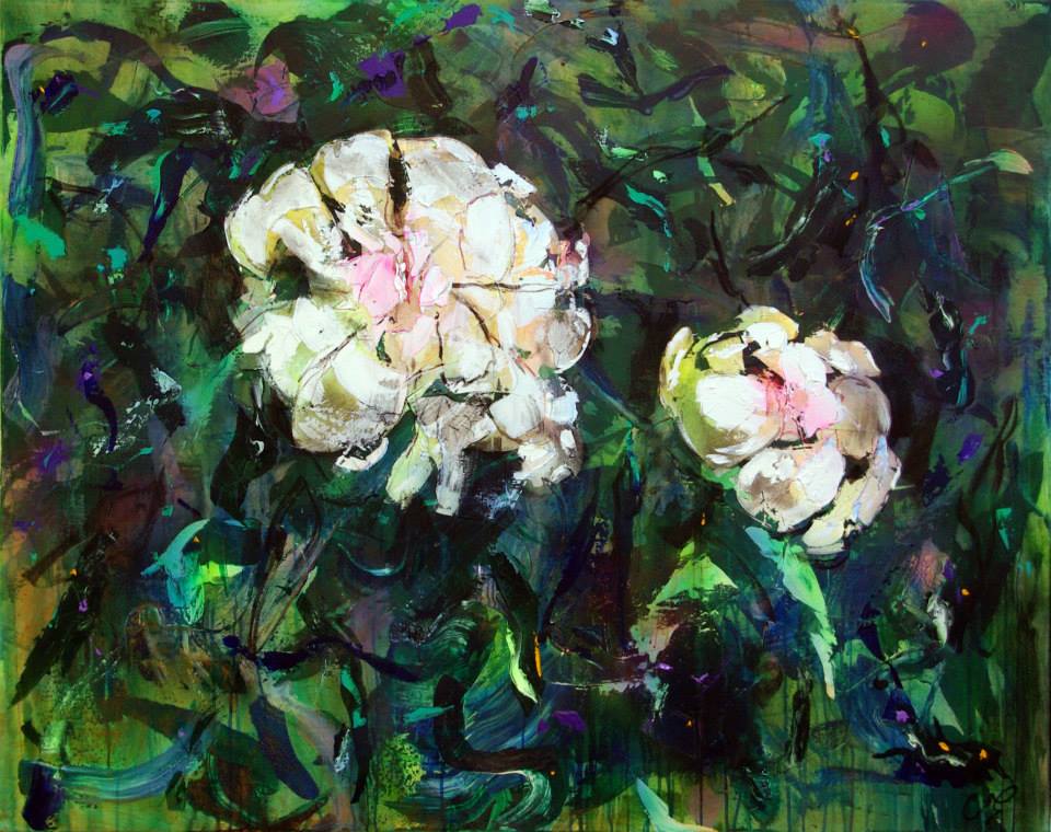 Pivoines 2007 120/160 cm