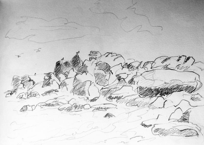 Bretagne    Cotes d'Armor  graphite 20:30 cm