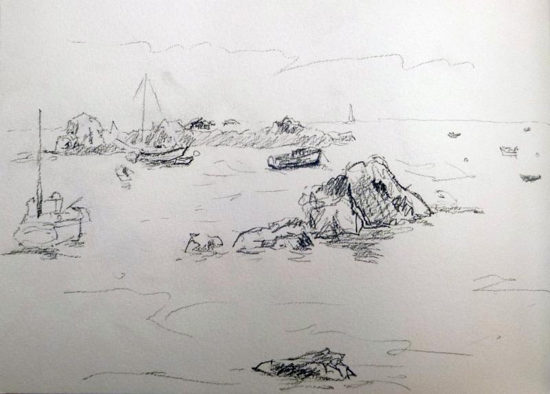 Bretagne    Cotes d'Armor  graphite 20:30 cm