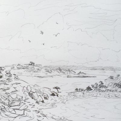 Bretagne    Cotes d'Armor  graphite 20:30 cm