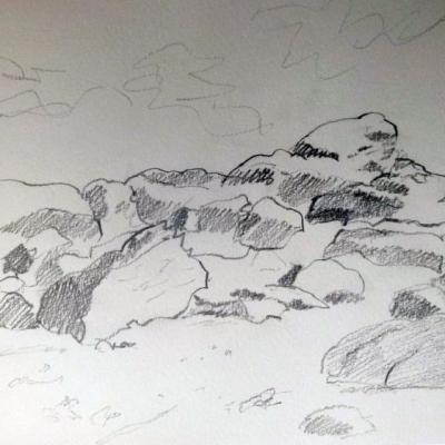 Bretagne    Cotes d'Armor  graphite 20:30 cm