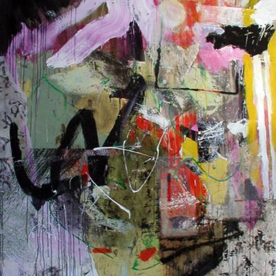 200/250 cm   technique mixte sur papier marouflé sur toile 