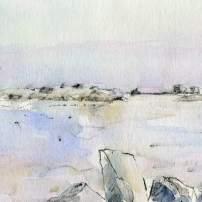 aquarelle sable  14/28 cm