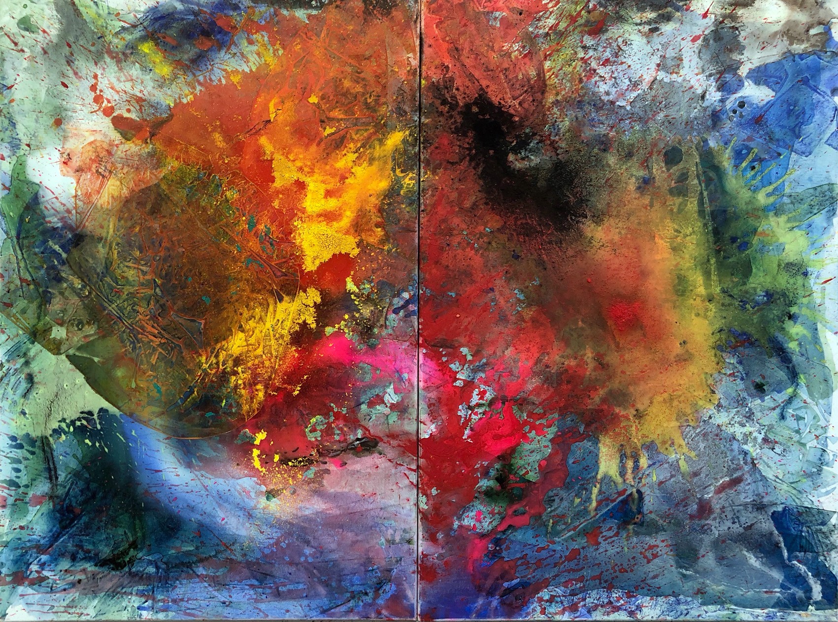 A night in tunisia  diptyque  120/160 cm 