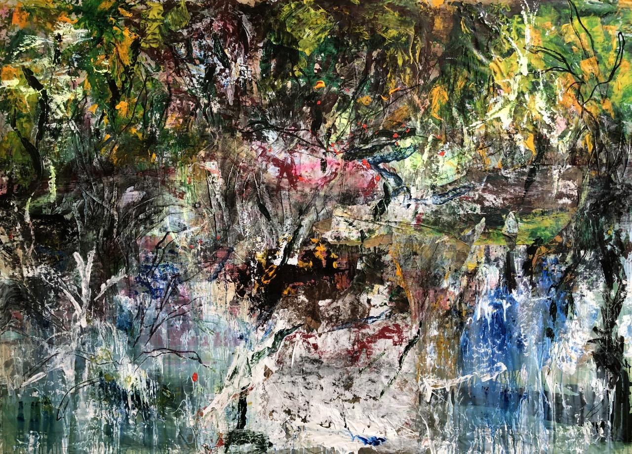 la petite mare  140/190 cm