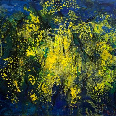 Les mimosas de ramatuelle 2   114/146 cm